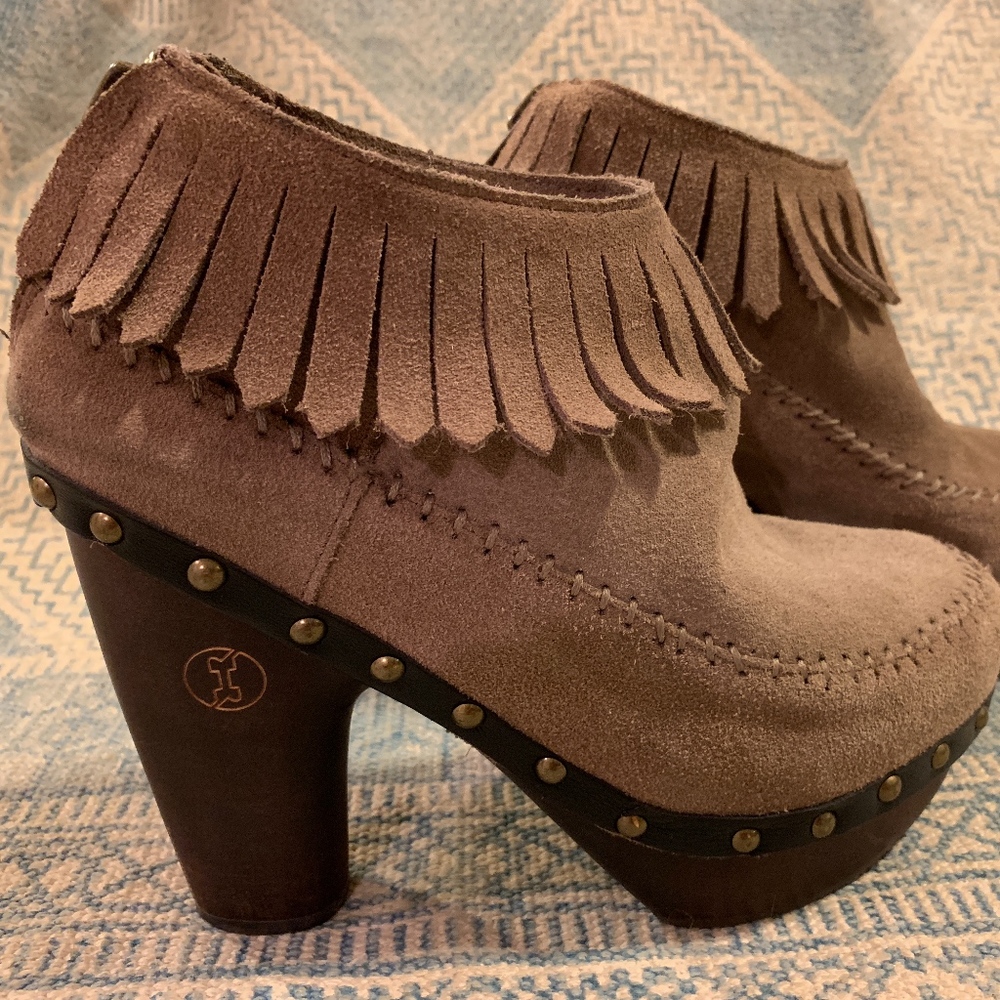 Flog suede ash (taupe) bootie
